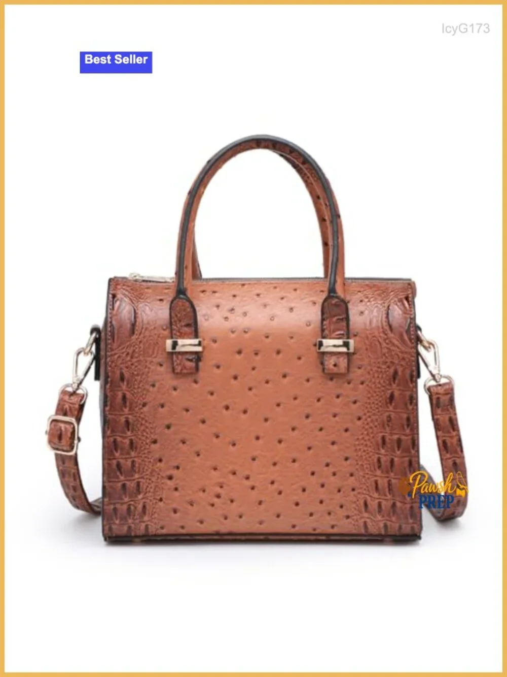 Faux Leather Satchel Bag Patent Shoulder Purse Crossbody Handbag